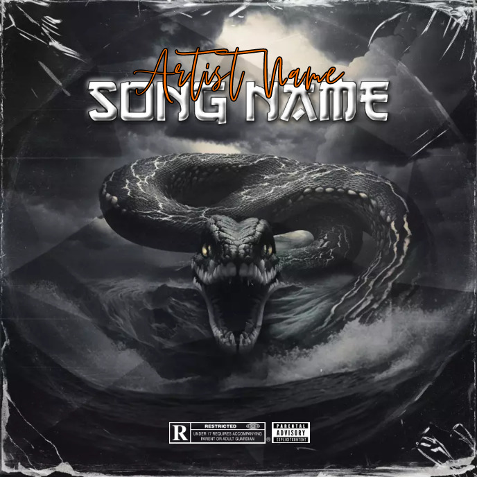 Snake Album Cover music art trap mixtape rap Template | PosterMyWall