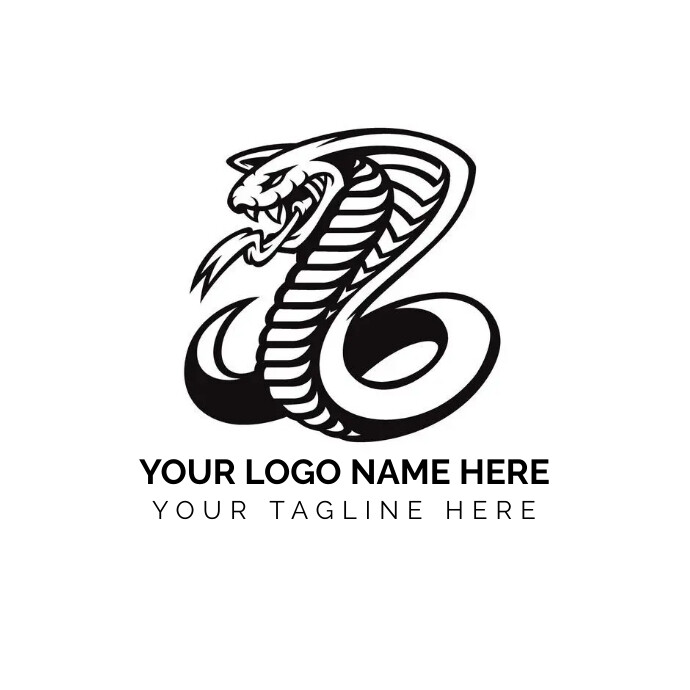 black python logo template. black python monogram... Black Snake Logo Circle Snake Logo Design Stock Vector Image & Art