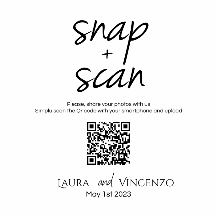 snap and scan square template event | PosterMyWall