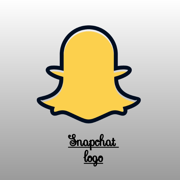 Snapchat Banner Example Snapchat logo poster Template | PosterMyWall