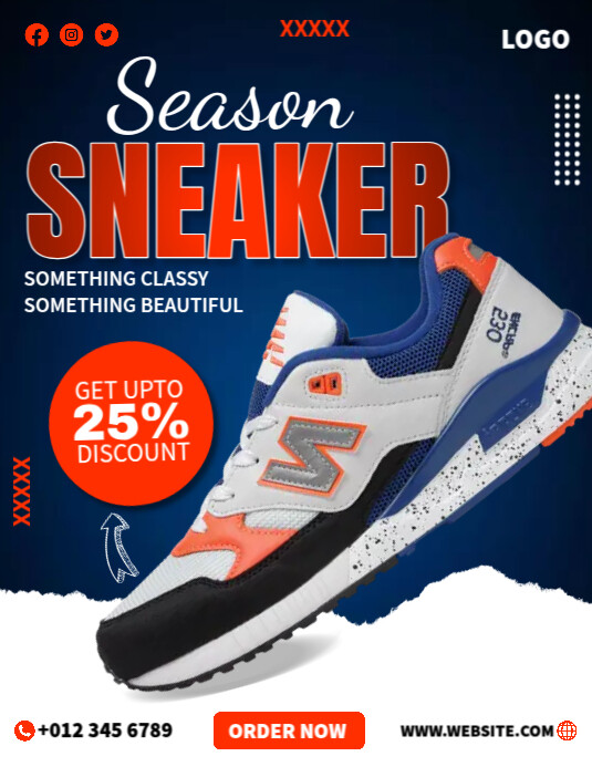 Sneaker Ads Flyer (US Letter) template