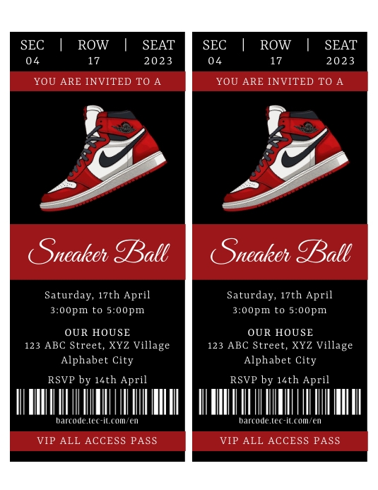 Sneaker Ball Invitation Template PosterMyWall