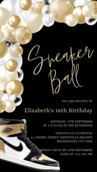 Sneaker Ball Invitation Instagram Story template