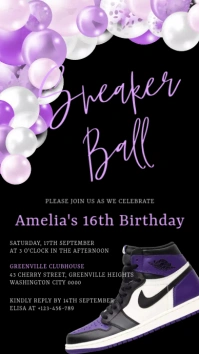 Sneaker Ball Invitation Instagram Story template