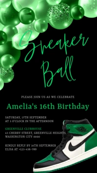 Sneaker Ball Invitation Instagram Story template