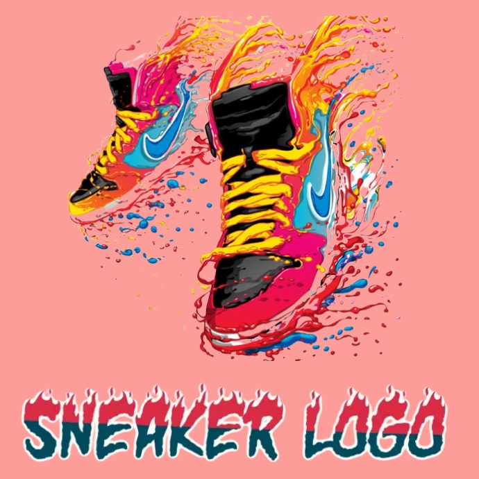 Plantilla de sneaker brand logo PosterMyWall