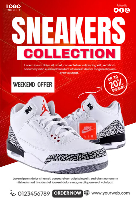 Sneaker Collection Ads Template | PosterMyWall