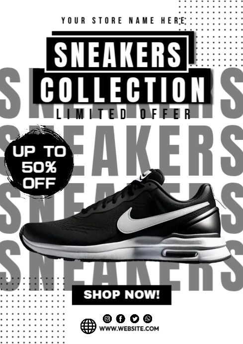 Sneaker Collection Template PosterMyWall
