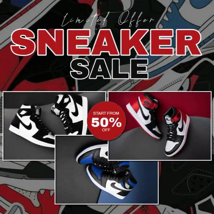 Sneaker Discount Sale Template | PosterMyWall