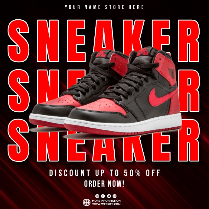 Sneaker Sale Ads Instagram Post template