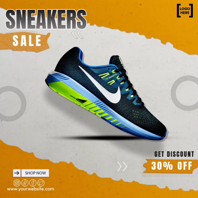 Sneaker Shoes Template PosterMyWall