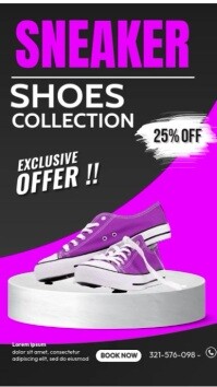 Sneaker Shoes Offer Instagram Reel template