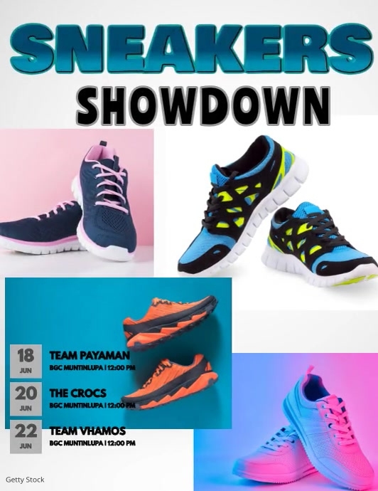 SNEAKER SHOWDOWN Template | PosterMyWall