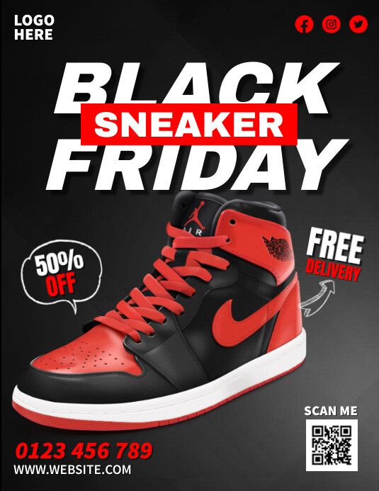 Sneaker Template Ads Flyer (US Letter)