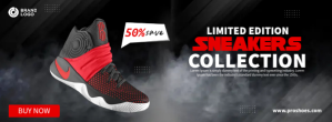 Sort Limited Edition Sneaker Sale Facebook-coverfoto Template