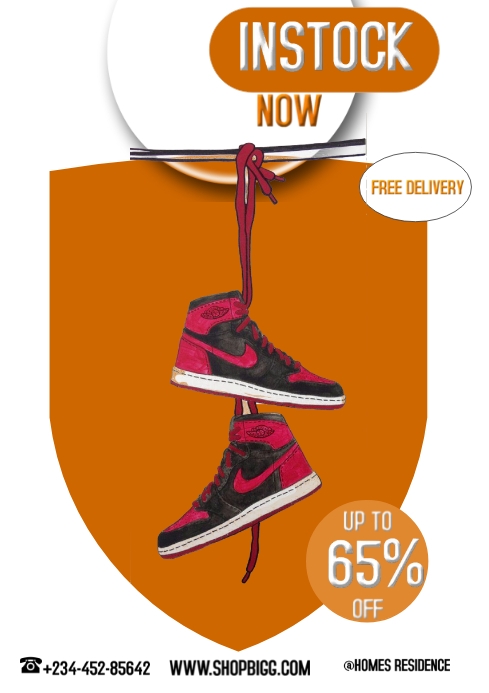 Sneakers Design Template PosterMyWall