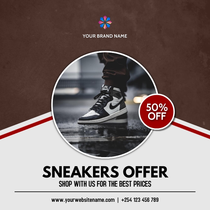 Copy of sneakers rubber sport shoe fashion sale flyer | PosterMyWall