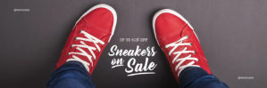 Sneakers Sale - Email Header Template E-Mail-Überschrift
