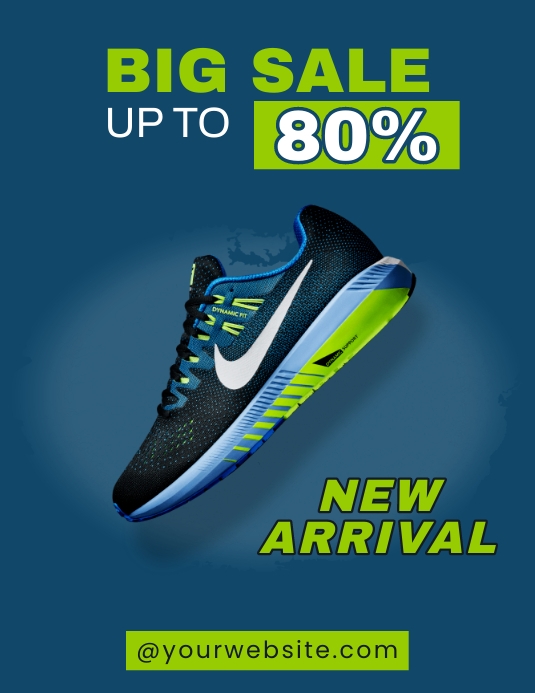 Shoe Flyer Example Sneakers Shoes Flyer Template | PosterMyWall