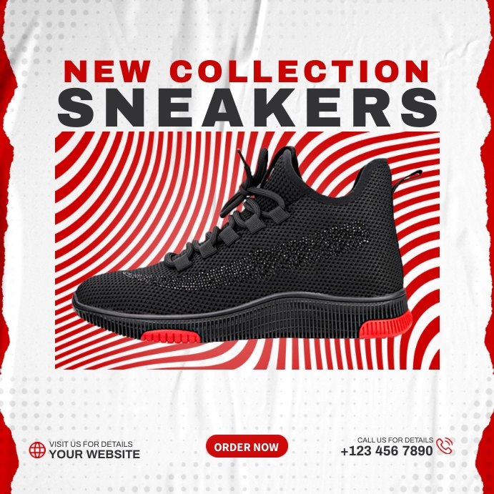 Sneakers Template PosterMyWall