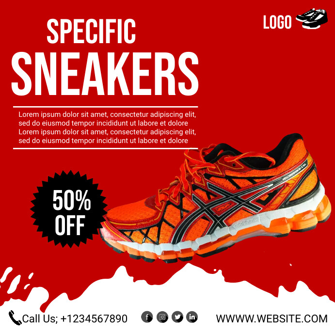 Sneakers Template PosterMyWall