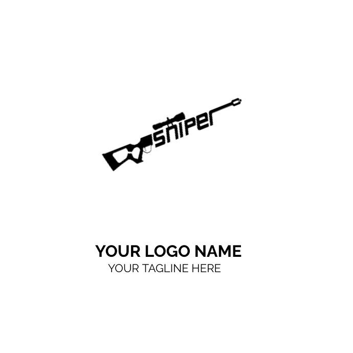 SNIPER GUN LOGO Template | PosterMyWall