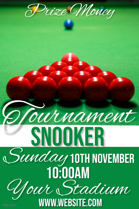 Snooker Template PosterMyWall