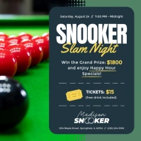 Snooker Night Match Instagram Post template