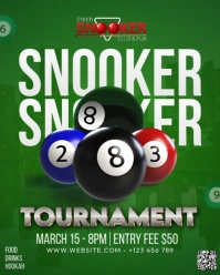 Snooker Tournament Instagram Portrait template