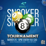 Snooker Tournament Square (1:1) template