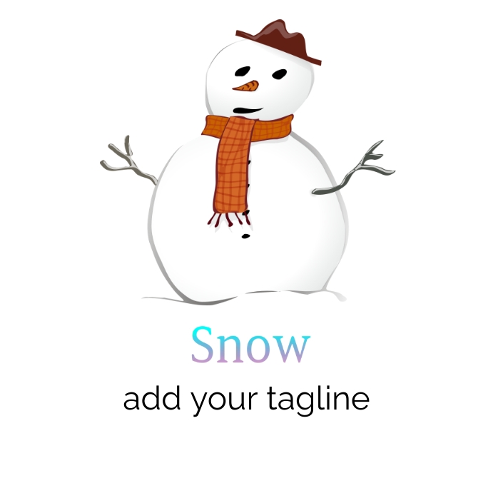 snow Instagram Post template