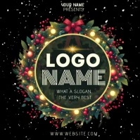 snow-fall-Christmas-design-logo-animated-template