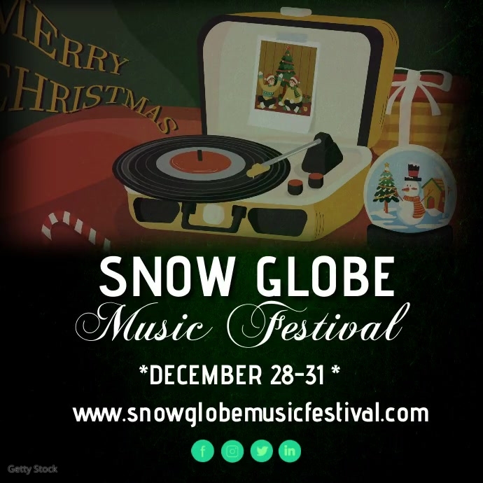 Copy of Snow globe festival PosterMyWall