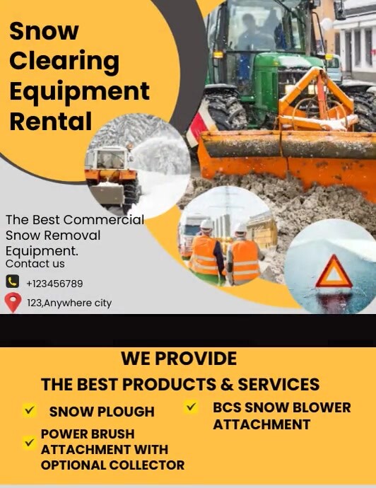 Snow Making Flyer Snow Machineries Flyer Template | PosterMyWall