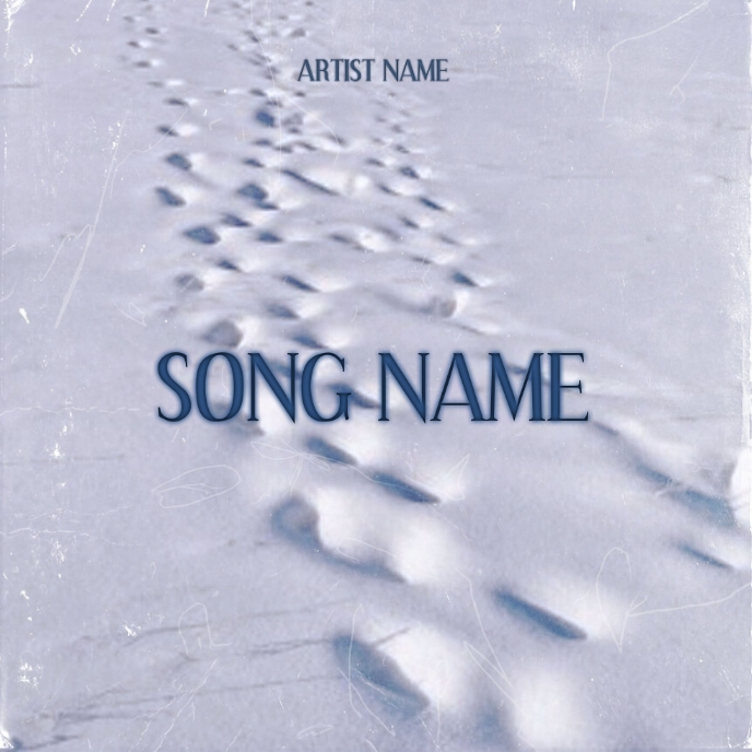 snow rap mixtape cover art design template | PosterMyWall