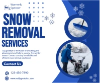 Snow removal Medium Rectangle template