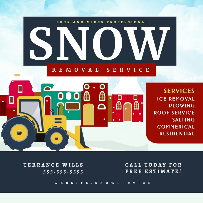412+ Free Snow Removal Flyer Templates PosterMyWall
