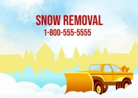 Snow Removal ไปรษณียบัตร template