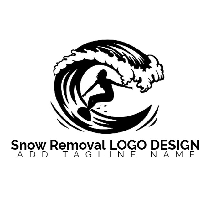 Snow Removal Logo template