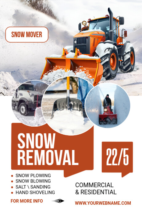Snow Making Flyer Copy of Snow Removal Flyer Design | PosterMyWall