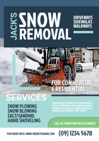 Snow Removal Flyer A4 template