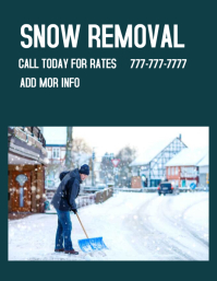 customizable design templates for removal postermywall snow removal flyers templates
