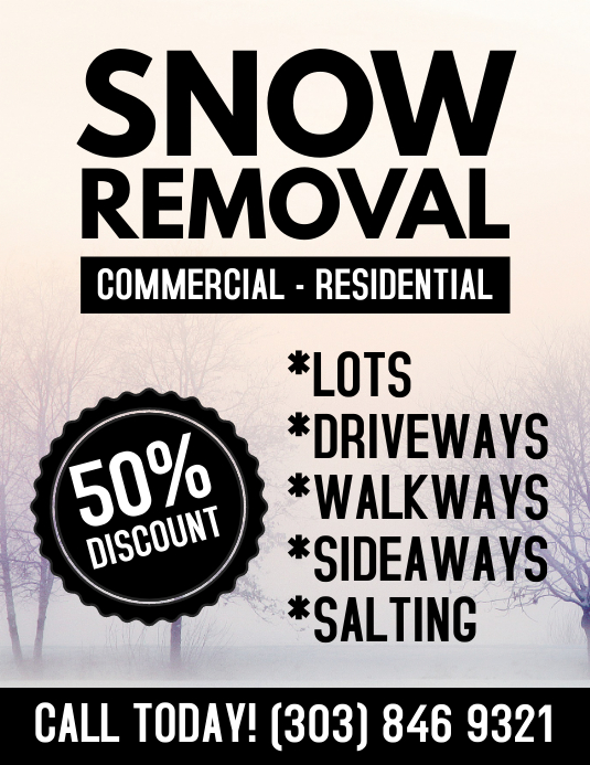 Copy of Snow Removal Flyer PosterMyWall