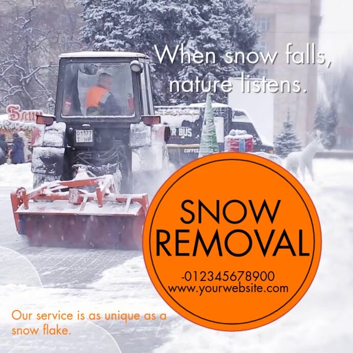 Snow Removal Flyer Templates PosterMyWall
