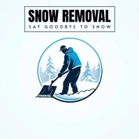 snow removal logo, snow shoveling service (1) Logótipo template