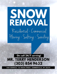 250 Snow Removal Customizable Design Templates Postermywall
