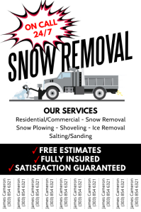 250 Snow Removal Customizable Design Templates Postermywall