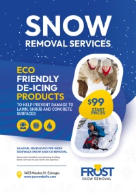 Snow Removal Service Flyer A4 template