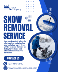 Snow Removal Service Template Instagram Portrait