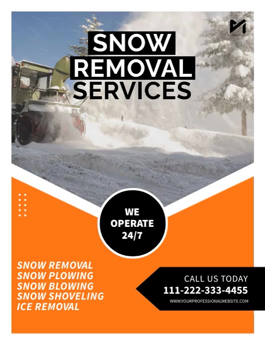 Copy of Snow Removal Services Flyer PosterMyWall
